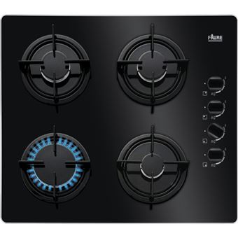 Placa a Gás Faure FGO62414BA | 59 cm | 4 Zonas | Preto - 1