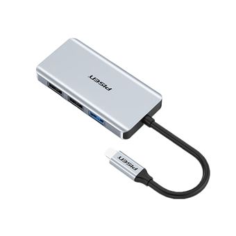 Adaptador PISEN NJ-TC26 5 em 1 | Type-C a USB3.0 2USB2.0 HDMI PD100W para HUAWEI Mate40/P50 Samsung S20 - 1