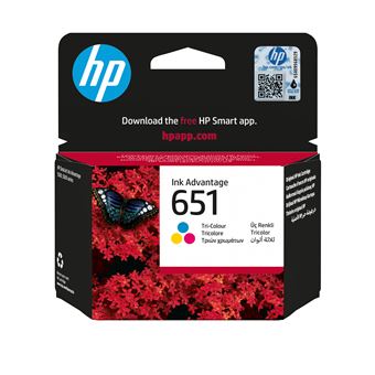 Tinteiro HP Tinteiro Ink Advantage Original 651 Tricolor - 1