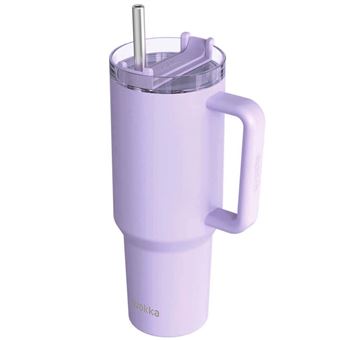 Copo Térmico Quokka | 950 ml | com Canudo e Alça Ergonômica | Violeta - 1