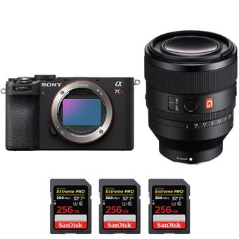 Sony A7CR Preto + FE 50mm f/1.2 GM + 3 SanDisk 256GB Extreme PRO UHS-II SDXC 300 MB/s + PDF MCZ DIRECT - 1