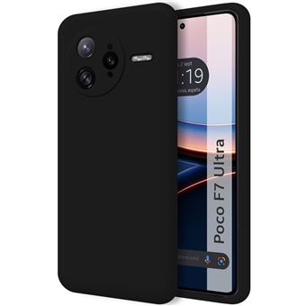 Capa Tumundosmartphone de Silicone Líquido ultramacio para Xiaomi Poco F7 Ultra 5G preta - 1
