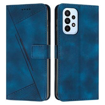 Capa FOXDOCK para Samsung Galaxy A72 | Pele | Flip | 3 Compartimentos para Cartões | Azul - 1