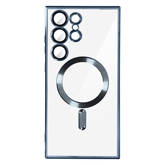 Capa MagSafe Avizar para Samsung Galaxy S23 Ultra | Proteção Câmara - Transparente / Azul - 1