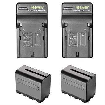 Pack 2 Baterias + Carregadores Neewer NP-F970 - 1