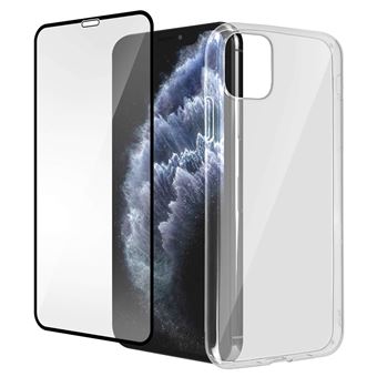 Estrutura Traseira e Vidro Temperado Avizar para Apple iPhone 11 Pro Max Preto - 1