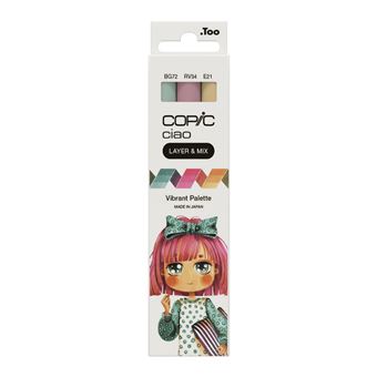 Marcador Copic Ciao "LAYER & MIX" Vibrant Palette - 1