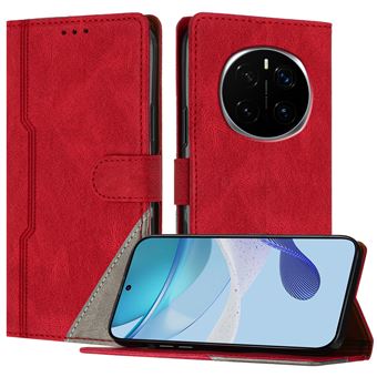 Capa FOXDOCK para Honor Magic 7 Pro | Fecho Magnético | Pele TPU Macia | 3 Compartimentos para Cartões | Função de Suporte | Vermelho - 1