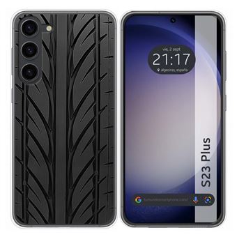Capa Tumundosmartphone de Silicone para Samsung Galaxy S23+ Plus 5G desenhos de design de pneus - 1
