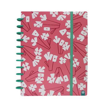 Caderno Pautado A4 Ingeniox com Elástico | 100 Folhas | Ldt Edition #2 | Rosa 66014077 - 1