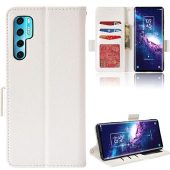 Capa FOXDOCK para TCL 20 Pro 5G | Prova de Choque | Magnética| TPU | Suporte para Cartão | Branco - 1
