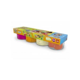 Moldes + Super Areia Tubs cor Laranja-rosa