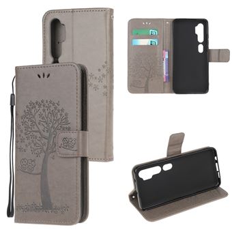 Capa Magunivers | TPU coruja de árvore de design cinza para Xiaomi Mi CC9 Pro/Note 10/Note 10 Pro
