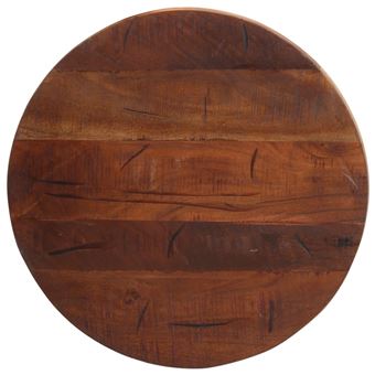 Tampo de mesa redondo vidaXL | Ø40x2,5cm | madeira recuperada maciça - 1