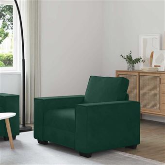 Poltrona vidaXL | 100x78x84 cm | veludo verde-escuro - 1