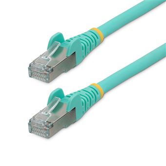 Cabo de Rede StarTech.com NLAQ-1M-CAT6A-PATCH | Cor aqua - 1