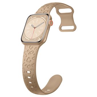 Bracelete Desportiva Arzopa® para Apple Watch Series 8/7/6/5/4/3/2/SE | 42mm/44mm/45 mm | Estampagem de Leopardo | Milk Tea - 1