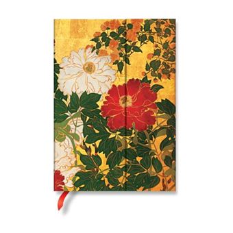 Natsu Rinpa Florals Midi Lined Hardback Journal Wrap Closure By Paperblanks - 1