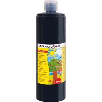 Tinta lavável para pintar com dedos eberhard faber efacolor preto