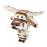 Figura de acção Transform-a-Bot Castanho e Branco_0
