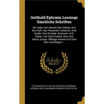 gotthold Ephraim Lessings Sämtliche Schriften Hardcover