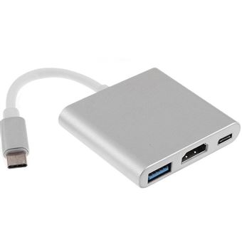 Adaptador Multi4you USB-C para HDMI - USB 3.0 - USB-C 3 em 1 - 1