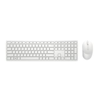 Teclado Wireless + Rato DELL Teclado e rato Pro — KM5221W - EUA Internacional (QWERTY) - branco | Idioma: Inglês US | Branco - 1