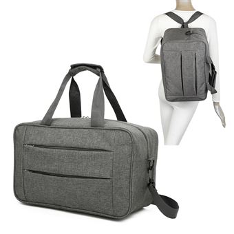 Mala de Cabine RAYKONG Ryanair | Convertível em Mochila | 40x20x25cm | 20L | Cinzento - 1