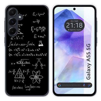 Capa de silicone TUMUNDOSMARTPHONE para Samsung Galaxy A55 5G | desenhos fórmulas - 1