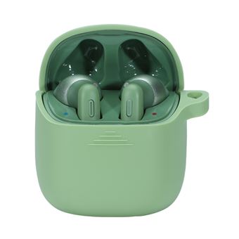 Capa Silicone rígido com Fivela Antiperda Verde matcha para JBL TUNE220TWS - 1