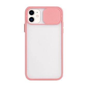Capa Slide Window Anti Choque Frosted para Apple iPhone SE 2022 - Rosa - 1