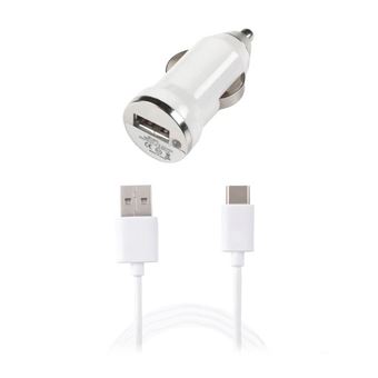 Carregador de Isqueiro Tech Fuzzion com 1 x USB e 1 x Cabo USB Tipo-C - 1