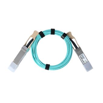 Cabo de Fibra Ótica BlueOptics QSFP-40G-AOC20M-BO | Laranja, Prateado - 1