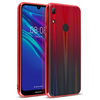 Capa Holograma Avizar para Huawei Y6 2019 Coleção Aurora Vermelho