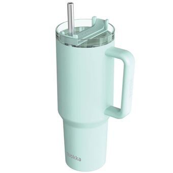 Copo Térmico Quokka | 950 ml | com Canudo e Alça Ergonômica | Turquesa - 1