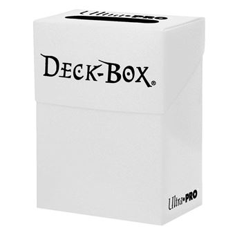Jogo Ultra Pro Solid Deck Box - White - 1