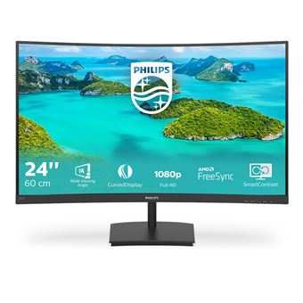 Monitor Philips 241E1SCA/00 | LCD | FHD | 4 ms | 75 Hz | 23.6" | E - 1