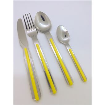 Conjunto de 24 Talheres Studio Nova Jolan - Amarelo - 1