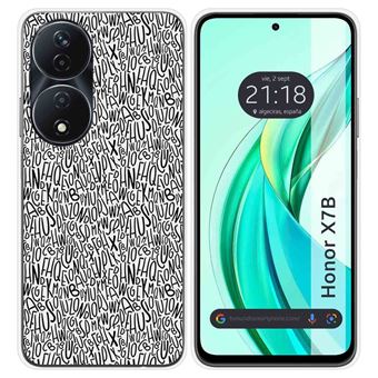 Capa de silicone TUMUNDOSMARTPHONE para Honor X7b | desenhos letras - 1