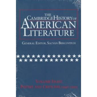 The Cambridge History of American Literature: Volume 8, Poetry and Criticism, 1940-1995 - Hardback - 1996 - 1