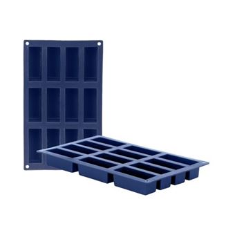 Forma Silicone Ibili Mini Bolo | 12 Cavidades - Azul - 1