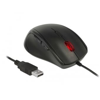 Rato com Fios DeLOCK 12548 Preto