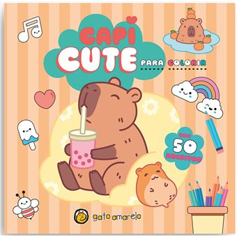 Capi Fun Para Colorir : Capivara Para Colorir Com 50 Adesivos - 1