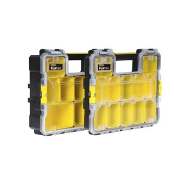 Caixa de Peças Pequenas Stanley 1-97-518 | Transparente, Amarelo - 1