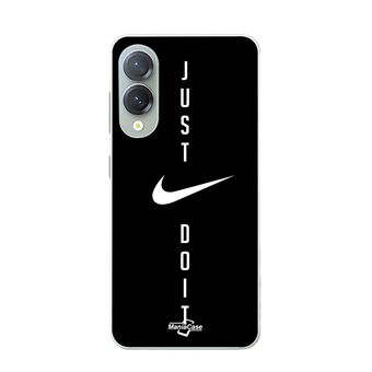 Capa Maniacase para Samsung Galaxy S25 Edge | Nike Logo Just Do It Black Background - 1