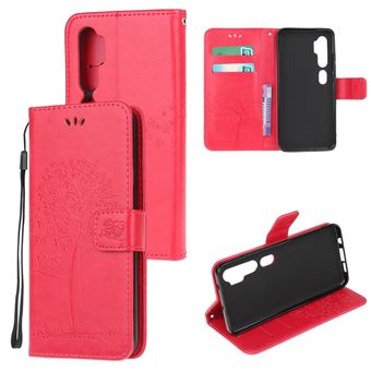 Capa Magunivers | TPU coruja de árvore de design Vermelho para Xiaomi Mi CC9 Pro/Note 10/Note 10 Pro