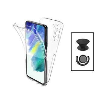 Kit Phonecare Capa 3x1 360° Impact Protection + 1 GripHolder + 1 Suporte GripHolder Preto para Samsung Galaxy S23 Plus - Transparente/Preto - 1