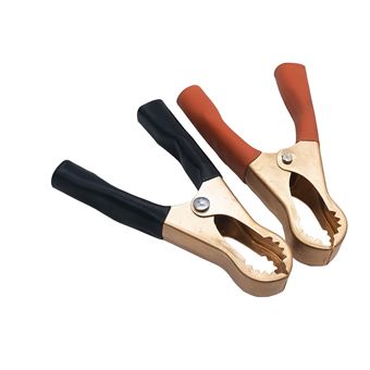 Pinças para Bateria com Isolamento nas Pegas SANDA SD-8006 | 2 Unidades | Bronze - 1