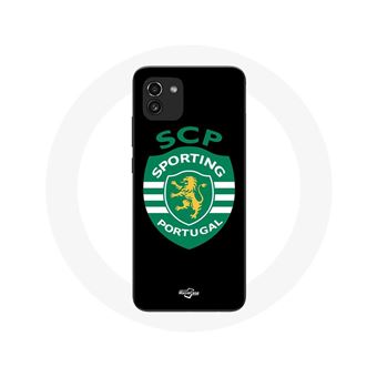 Capa Maniacase para Samsung Galaxy A03 SCP Sporting Portugal Fundo Preto - 1