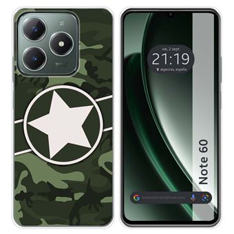 Capa TUMUNDOSMARTPHONE de silicone para Realme Note 60 Camouflage Design 01 Desenhos - 1